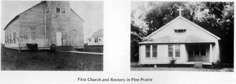 Pine Prairie, LA: First Church & Rectory