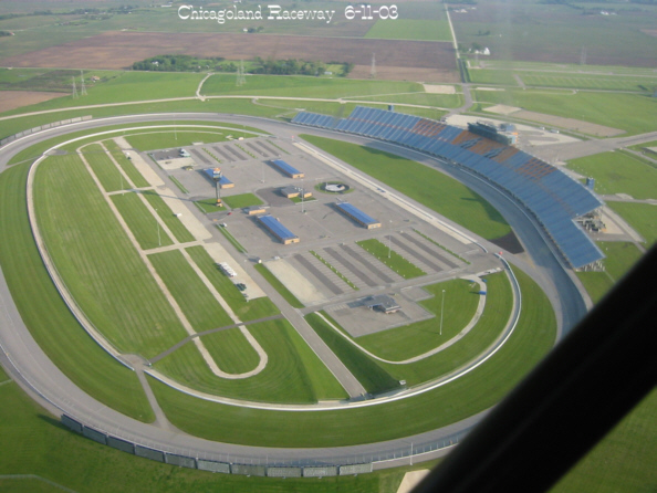 New Lenox, IL: Chicagoland Raceway from air, Joliet, Il