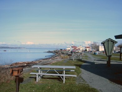 Mukilteo, WA: View from the beach park over looking the ferry terminal in mukilteo