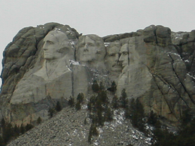 Rapid City, SD: Mt. Rushmore in Dec. 2003