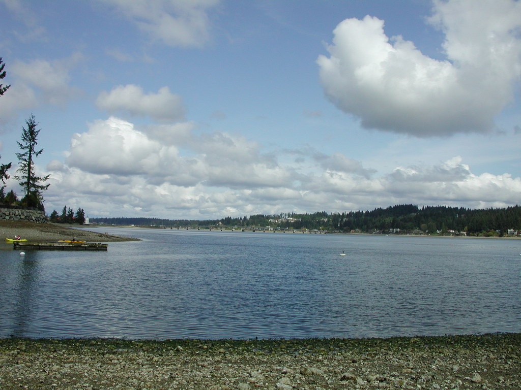 Fox Island, WA: Fox Island bridge (view from Echo Bay)