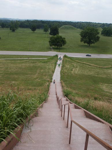 Collinsville, IL: From the top of the largest of the Cahokia Mounds.