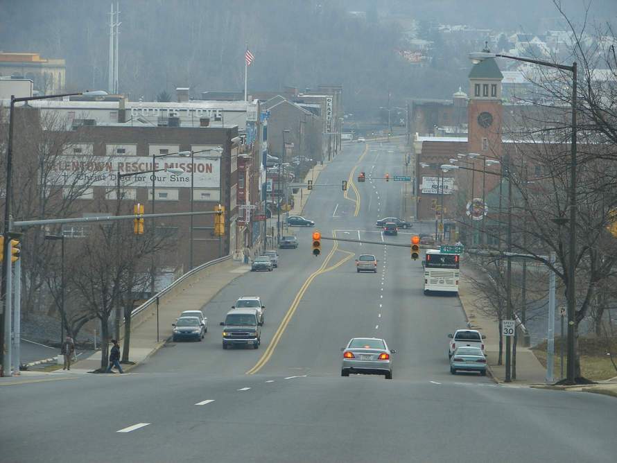 Allentown, PA: View from downtown.