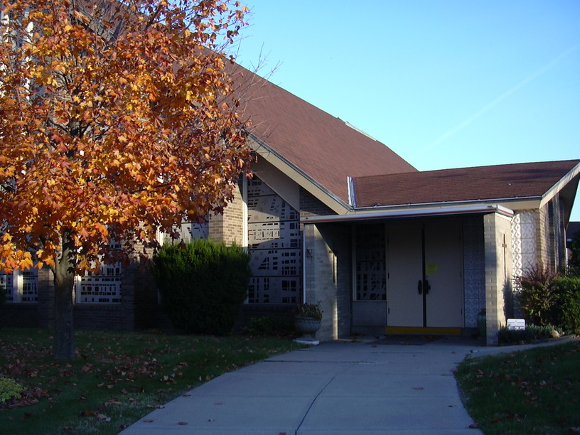 Clairton, PA: Entrance to former St Joseph Church now part of St Clare Parish