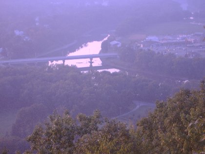 Hallstead, PA: Picture Taken from Maunatome Mountain
