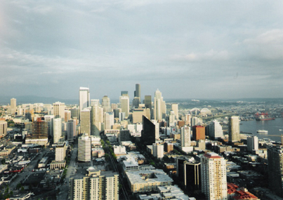 Seattle, WA: Downtown Seattle from the space needle