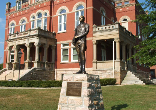 Fayetteville, WV: LaFayette's Statue on the Court House lawn
