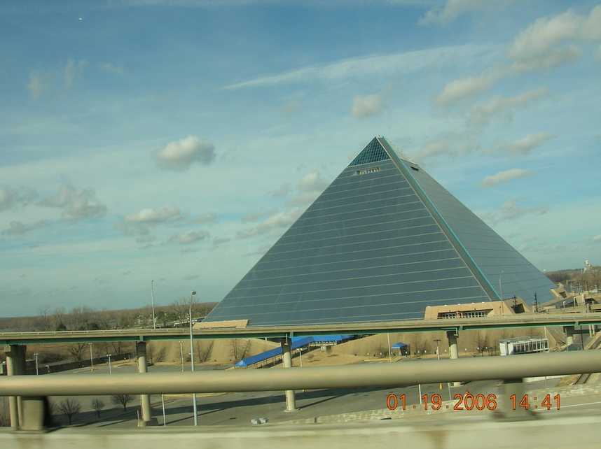 Memphis, TN: The Pyramid, taken from I-40 west