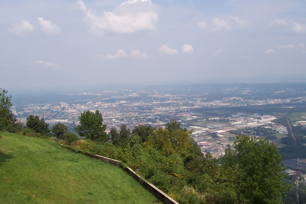 Chattanooga, TN: View from Lookout Mountain of Chattanooga, TN
