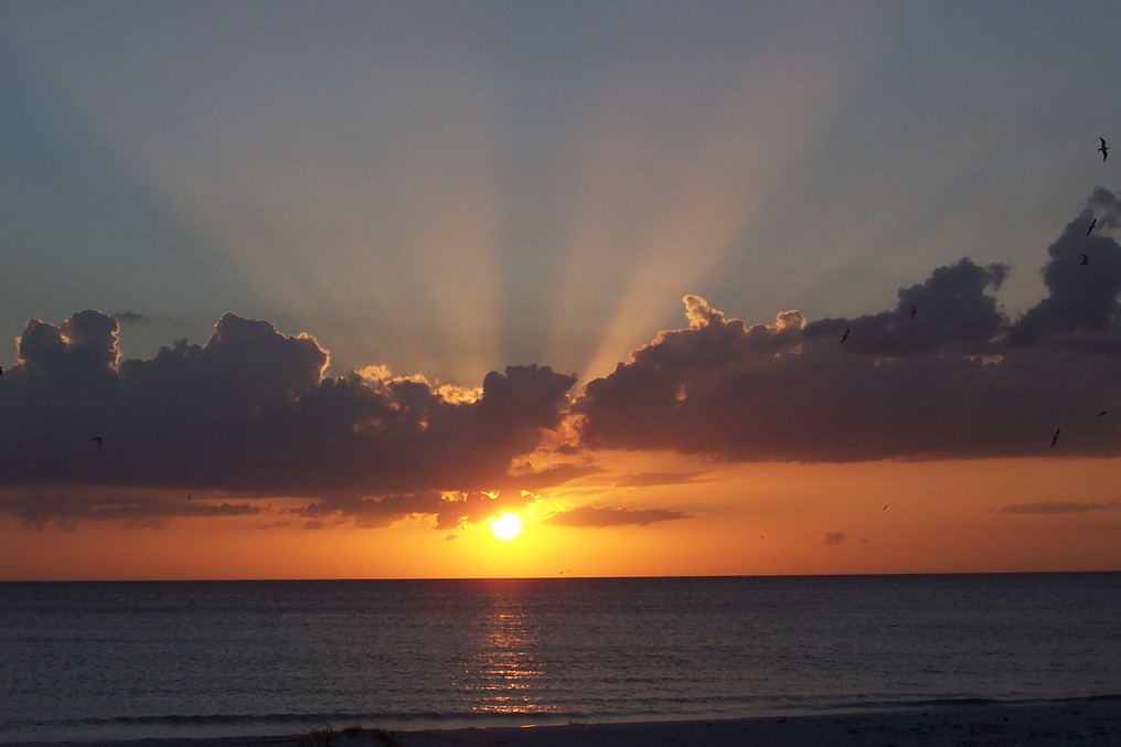 Bradenton Beach, FL: Sunset over Gulf of Mexico, Bradenton Beach, FL - on Anna Maria Island, 2003