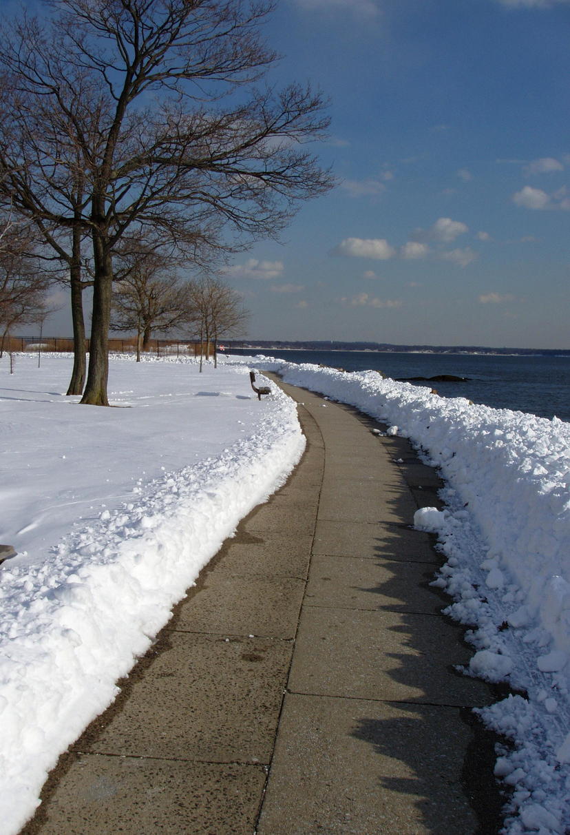 New Rochelle, NY: Glen Island Park After feb. 2006 Blizzard