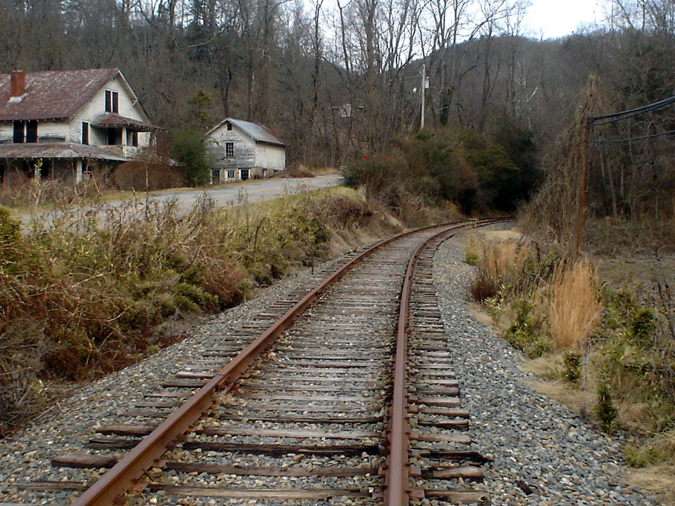Sylva, NC: train tracks near sylva