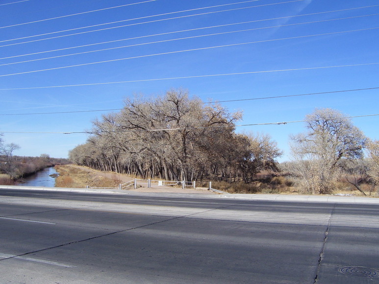 Rio Communities, NM Quiet winter day crossing the Rio Grande from Belen into Rio Communities