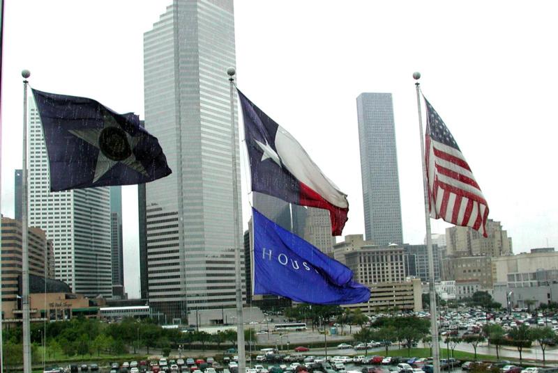 Houston, TX: Gotta love the flags