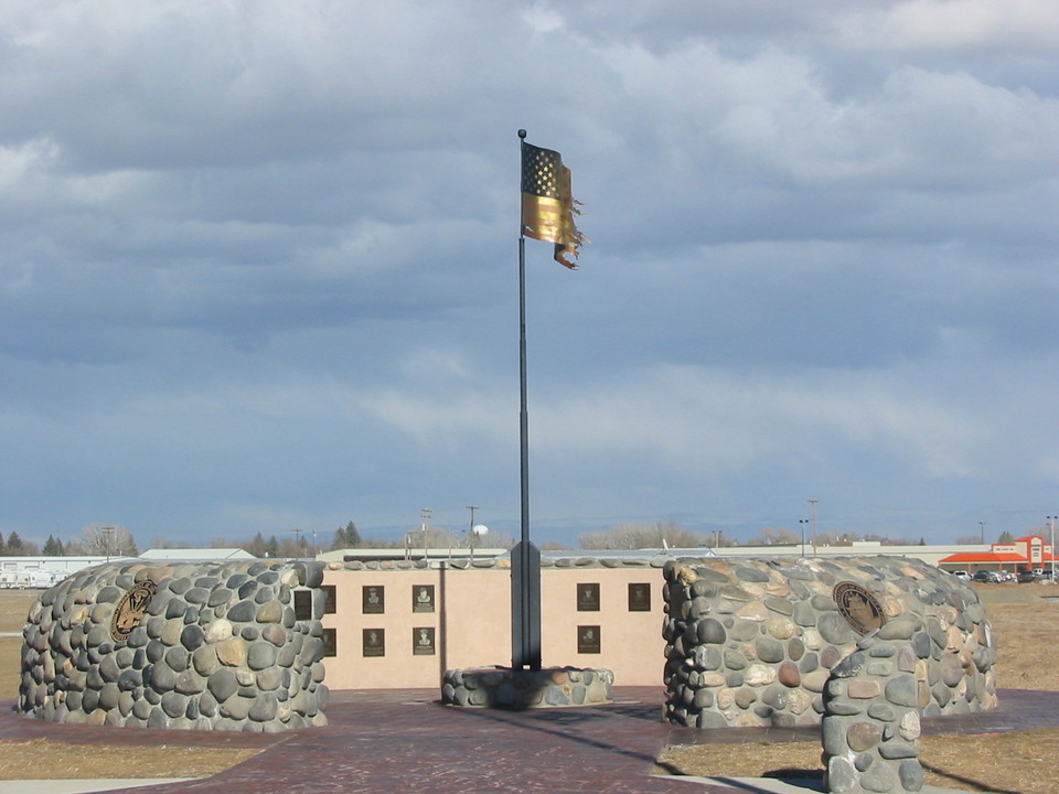 Powell, WY: Veteran&#039;s Memorial on the outskirts of Powell