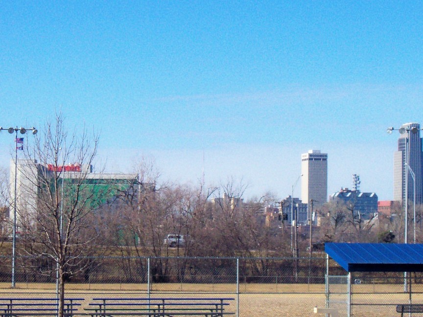 Council Bluffs, IA: Harrah's Casino, Downtown Omaha in background
