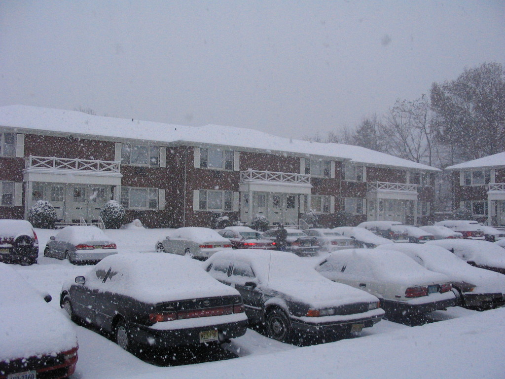 East Rutherford, NJ: First beautiful snow fall in EastRutherford for the year 2005 !