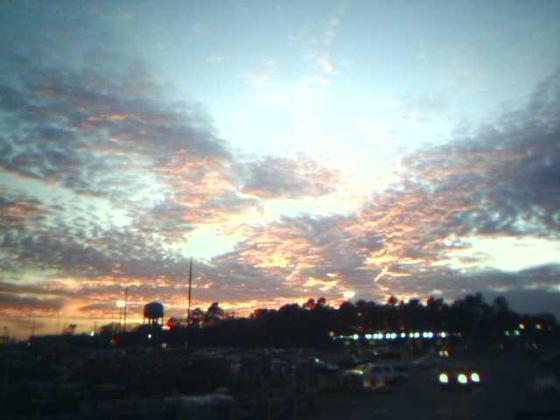 Pineville, LA: Sunset over Procter & Gamble in Pineville Louisiana
