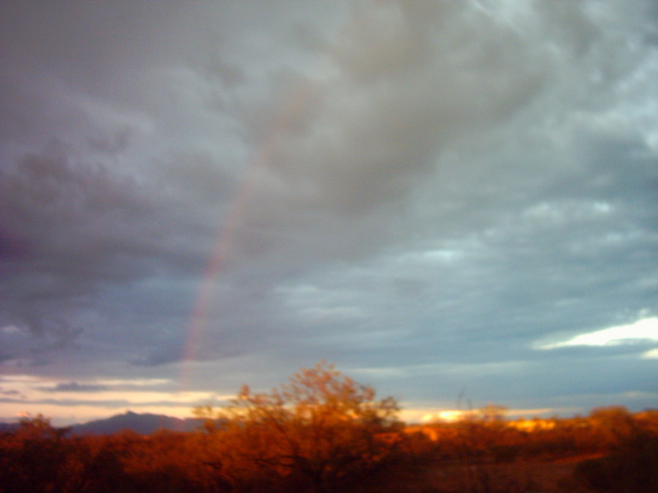 East Sahuarita, AZ: Rainbow in Sahuarita Sunset