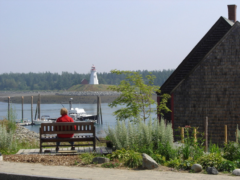 Lubec, ME View of the Mulholland Light from Water Street, Lubec photo