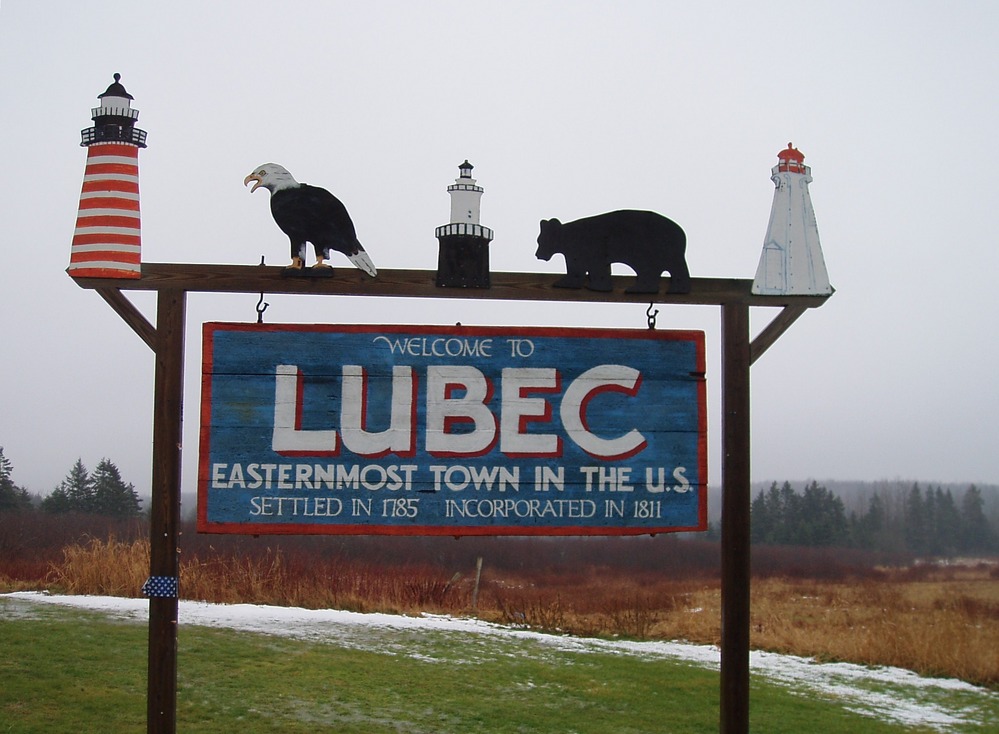 Lubec, ME Greetings as you enter Lubec photo, picture, image (Maine