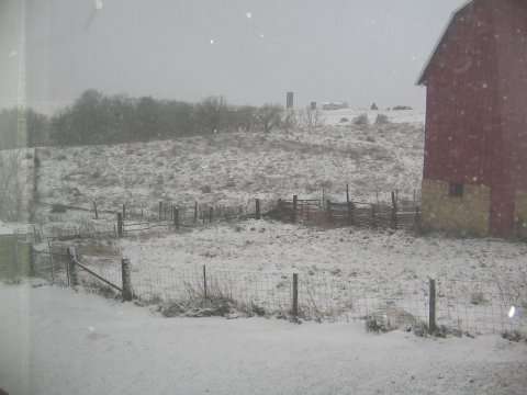 Harpers Ferry, IA: First Snowfall On The Farm in Northeast Iowa