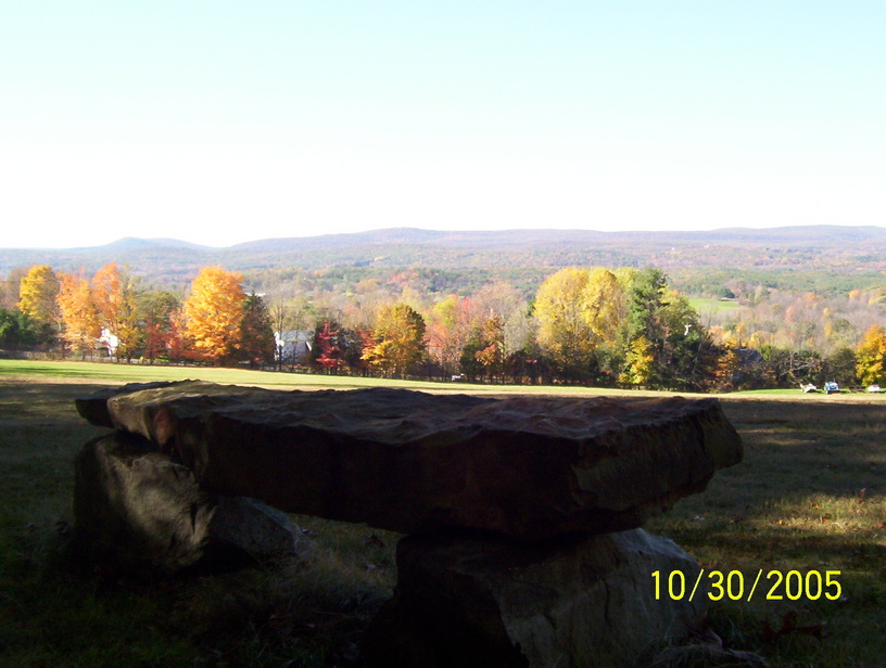 Kerhonkson, NY: View of the Catskills from the top of our property Kerhonkson
