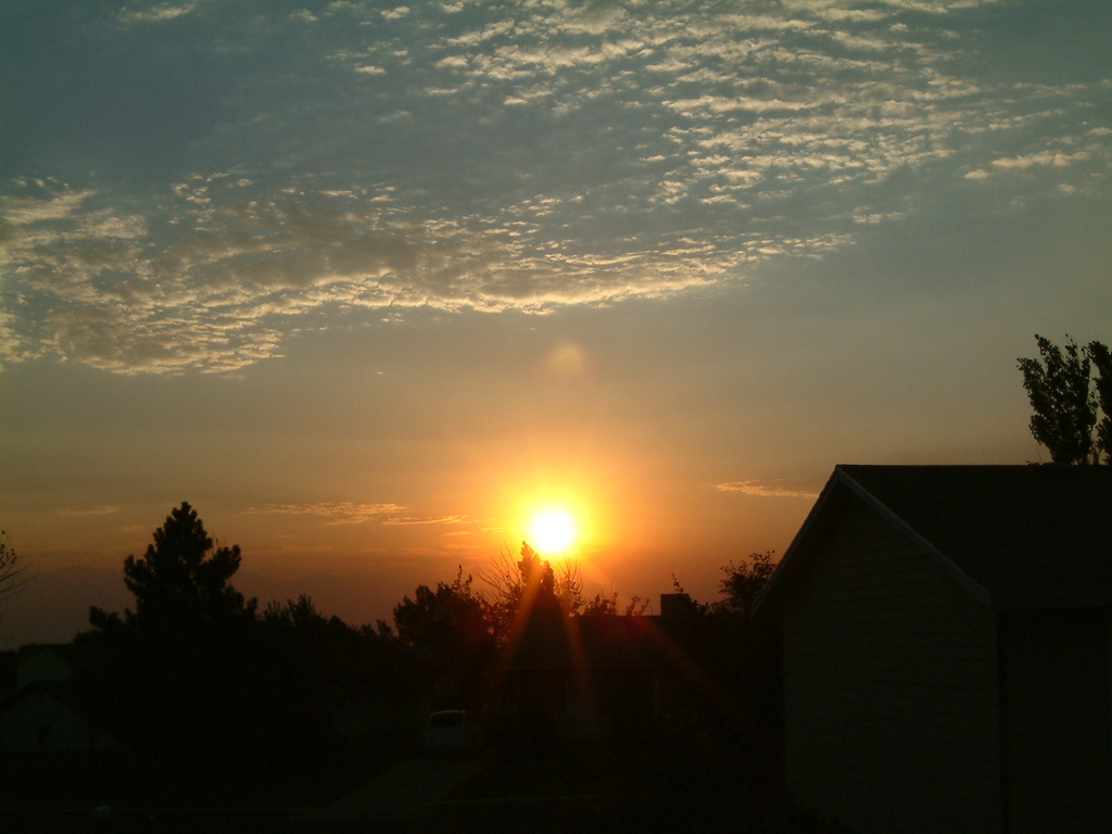 Magna, UT: Taken at 6:47am during fire season on July 31 2004