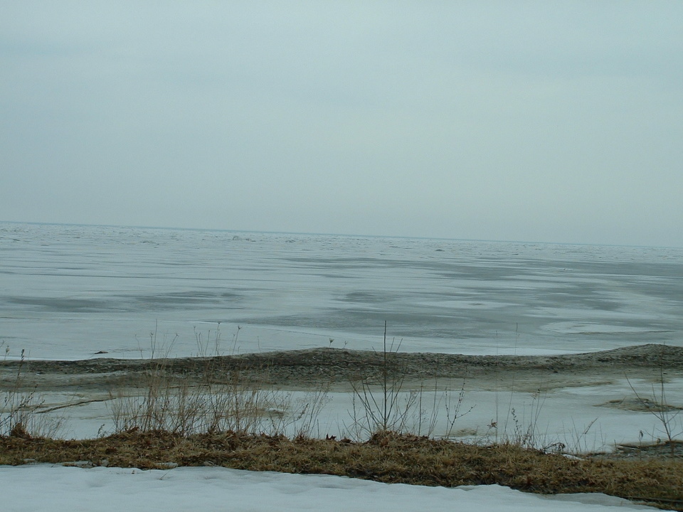 Geneva, OH: Geneva, Ohio - Partially frozen Lake Erie March 2005