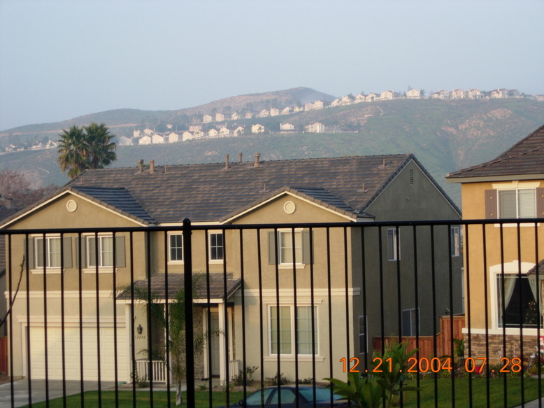 Riverside, CA: A picture of the Mountains viewable from our House.