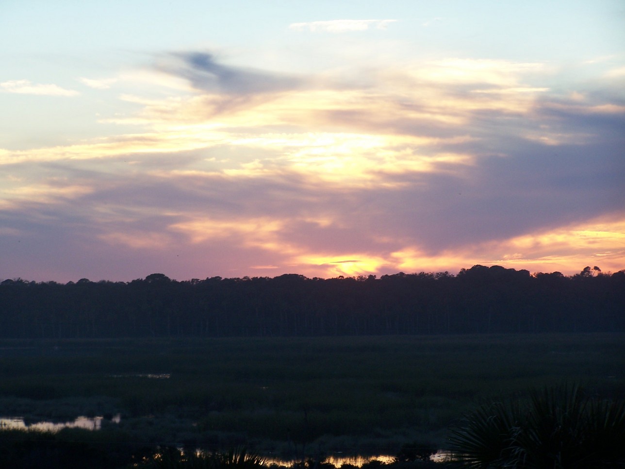 Jacksonville, FL: A sunset overlooking the marsh
