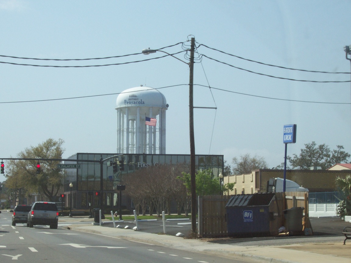 Pensacola, FL: Water tower near downtown Pensacola