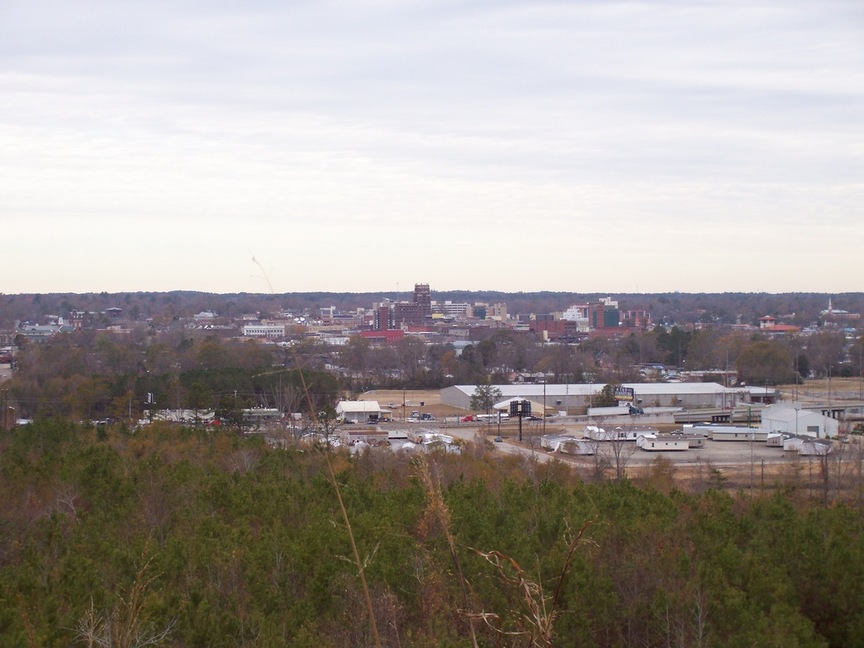 Meridian, MS: Downtown Meridian from a distance