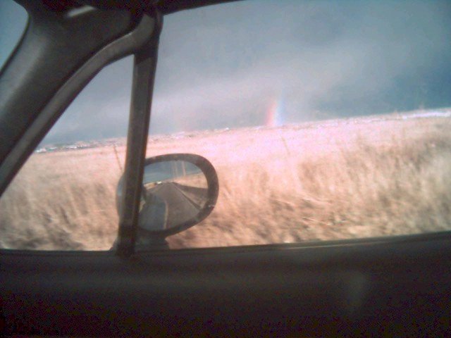 Lafayette, CO: January 3, 2006 - Rainbow on a very cloudy day
