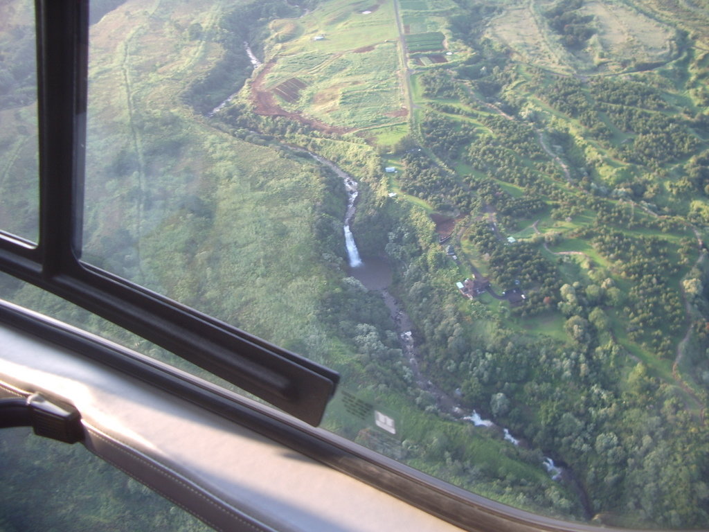 Hilo, HI: Air view of Rainbow Falls