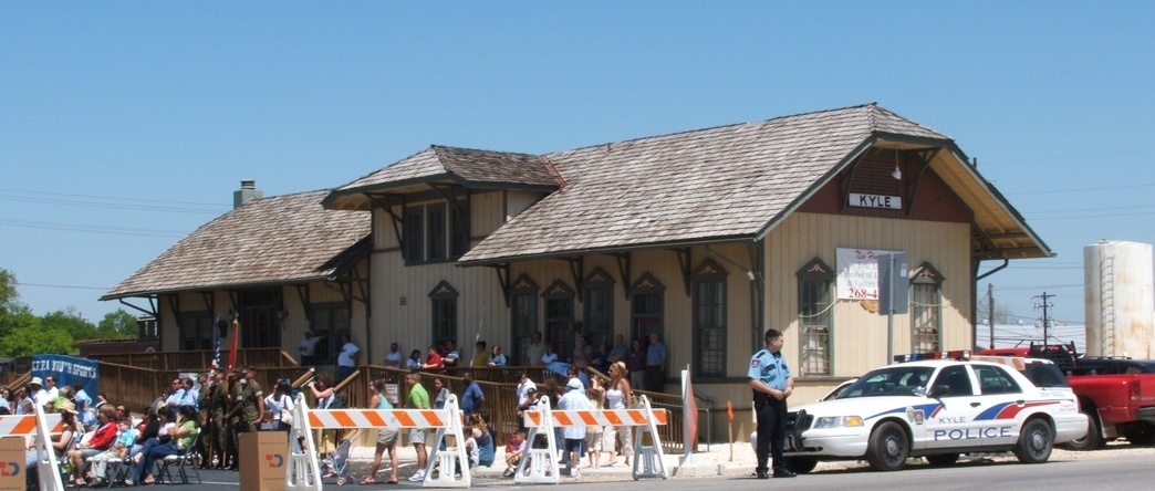 Kyle, TX: The old train station on Center Street