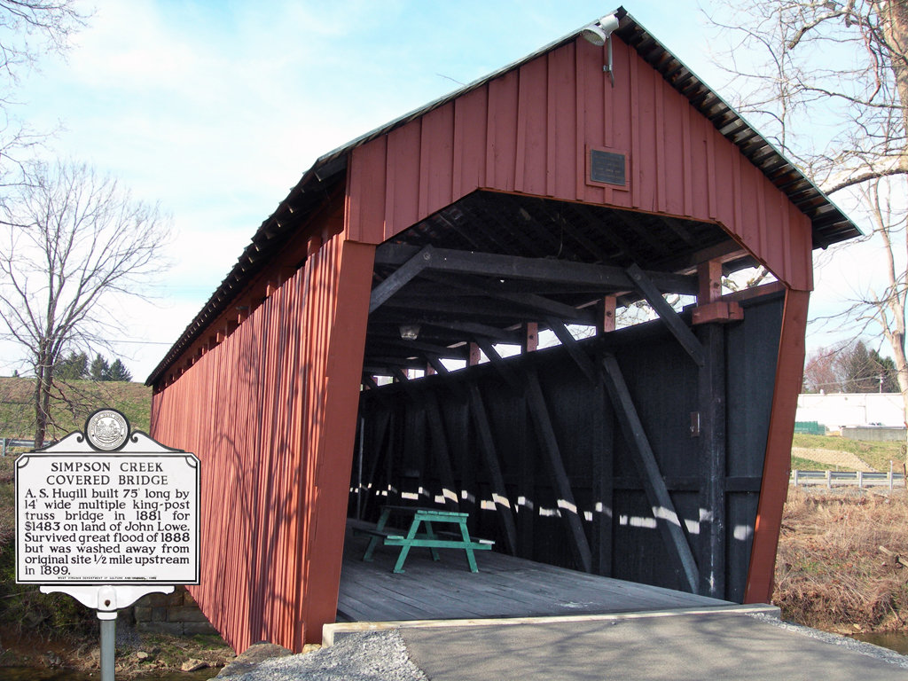 Bridgeport, WV: Covered Bridge near Meadowbrook Mall in Bridgeport.