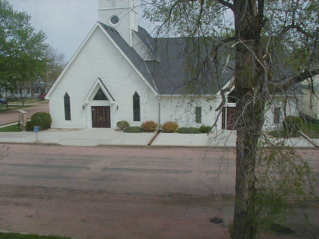 Tripp, SD: A church on Dobson Avenue