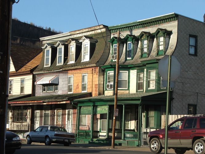 Shamokin, PA : Some houses in Shamokin, typical photo, picture, image
