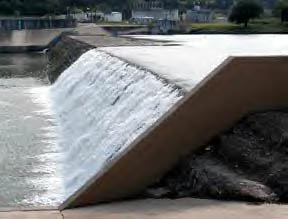 Kerrville, TX: Waterfall on the Guadalupe River in Kerrville, TX