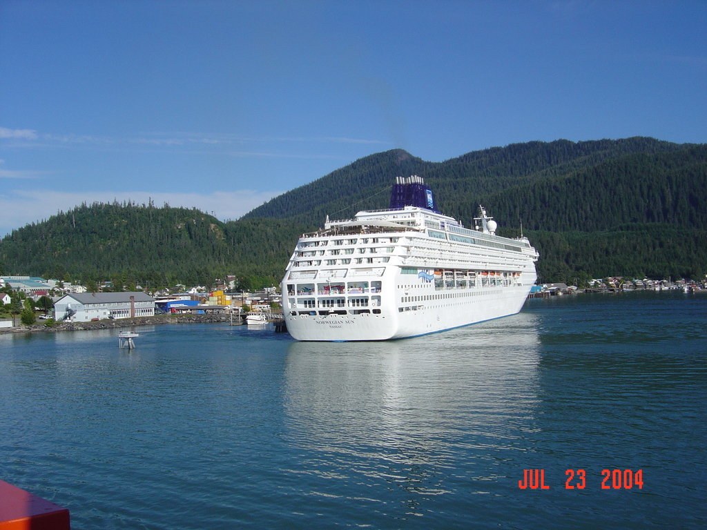 Wrangell, AK View of Wrangell, AK while departing on the State Ferry