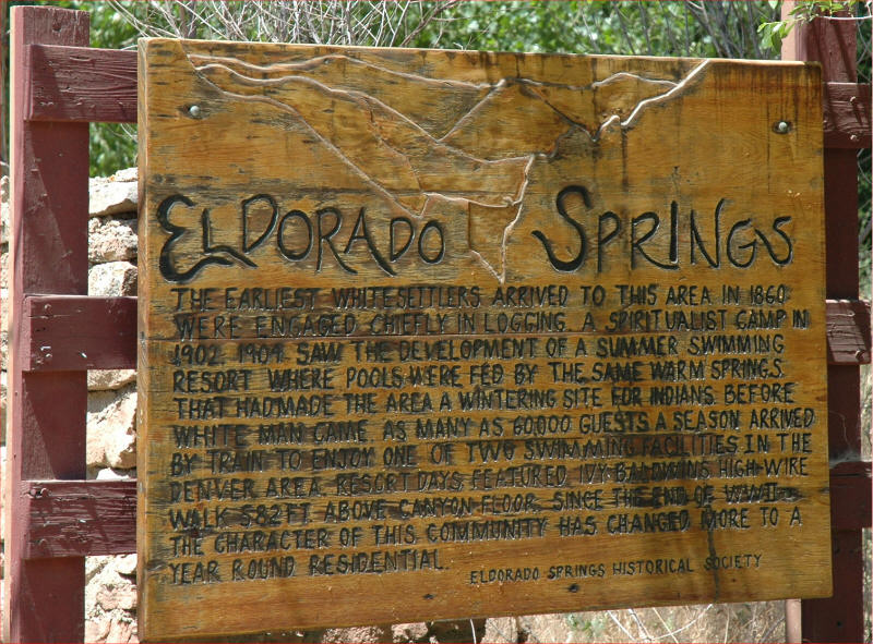 Eldorado Springs, CO: History