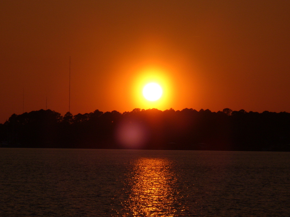 Bluffton, SC: Sun Setting over Bluffton.