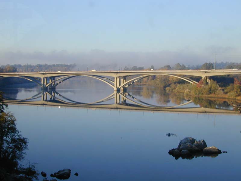 Folsom, CA: Folsom Blv. bridge on the morning