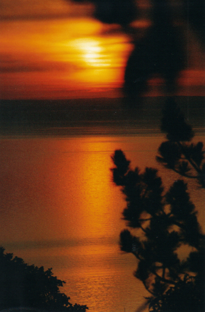 Duluth, MN: Sunrise on Lake Superior from a Bed and Breakfast