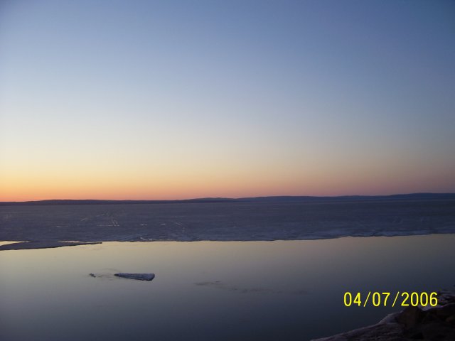 Ashland, WI: Sunset near Ashland