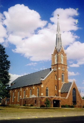 Gilbertville, IA: Immaculate Conception Catholic Church in Gilbertville, Iowa