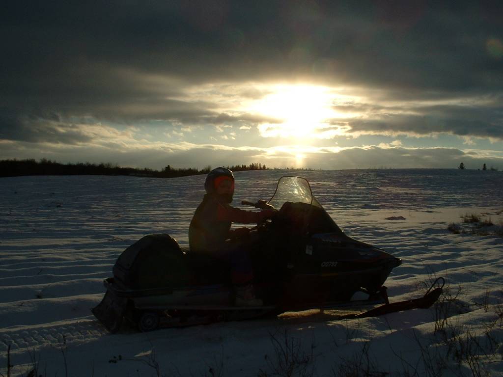 Stacyville, ME Trail riding at Sunset Stacyville Maine photo, picture