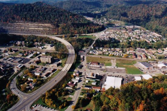 Chapmanville, WV: aerial picture of Chapmanville