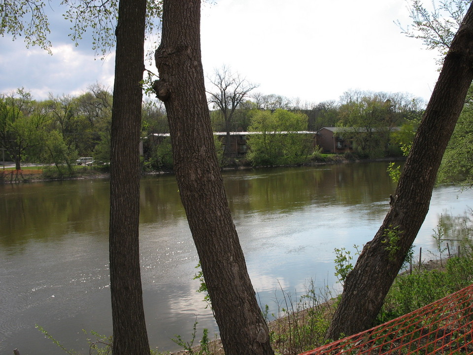 Carpentersville, IL: Fox River in Carpentersville, IL